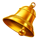 5 golden fruits bell symbol icon