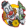 5 reel circus clown symbol icon