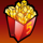 5 reel drive fries symbol icon