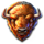 5 wild buffalo head symbol icon