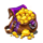 5k gold mine dream drop gold bag symbol icon
