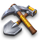 5k gold mine pickaxe symbol icon