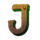 64 nuggets hold and win j symbol icon