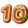 64 presents hold and win gingerbread 10 symbol icon