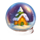 64 presents hold and win snow globe symbol icon