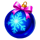 64 presents hold and win snowflake ornament symbol icon