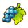 6 fruits deluxe grape symbol icon