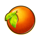 6 fruits deluxe orange symbol icon