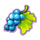 6 fruits grape symbol icon