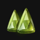 777 gems green symbol icon
