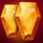 777 gems respin orange symbol icon