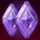 777 gems respin purple symbol icon