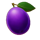 777 golden hit plum symbol icon