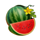 777 golden hit watermelon symbol icon