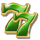 777 money strike green 7 symbol icon