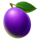 777 spooky hit purple plum symbol icon