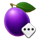 777 valentines gifts dice plum symbol icon