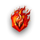 7 elements fire symbol icon
