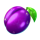 7 gold fruits plum symbol icon