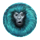 7 monkeys blue symbol icon
