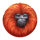 7 monkeys orange symbol icon