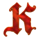 7 seas pirates k symbol icon