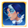 80spop girl blue symbol icon