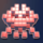 8bit intruders pink symbol icon
