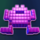 8bit intruders purple symbol icon
