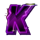 8k ultra gold ultimate k symbol icon