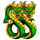 9 dragon kings green dragons symbol icon