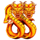 9 dragon kings yellow dragons symbol icon