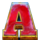 9k yeti gold letter a symbol icon
