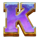 9k yeti gold letter k symbol icon