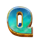 9k yeti gold letter q symbol icon