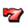 a big cherry 7 symbol icon