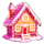 action boost christmas house symbol icon