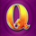 adorned peacock q symbol icon