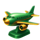 advance to gold green airplane symbol icon