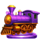 advance to gold purple train symbol icon
