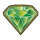 africa zero diamond green symbol icon