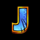 african cats j letter symbol icon