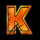 african cats k letter symbol icon