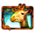 african luck giraffe symbol icon