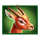african spirit sticky wilds antelope symbol icon