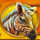 african sunset zebra symbol icon