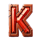 alien digger k symbol icon