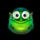 alien wins green alien symbol icon