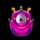 alien wins purple alien symbol icon