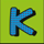 all heart k symbol icon